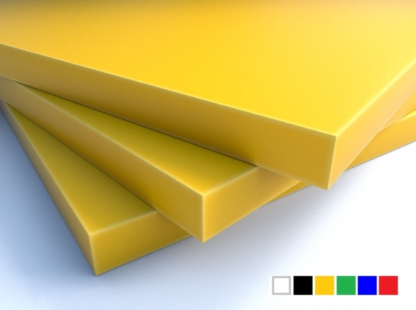LuxTek Halbzeug gelb mit Farbpalette